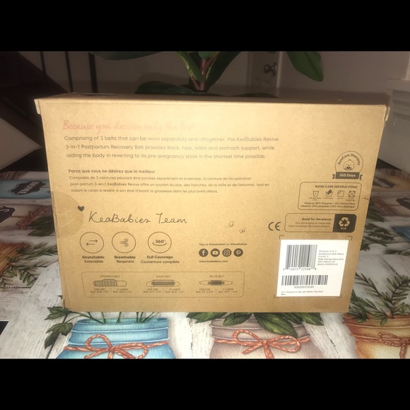KeaBabies 3 in 1 Postpartum Recovery Support Belt - Picture 7 of 7